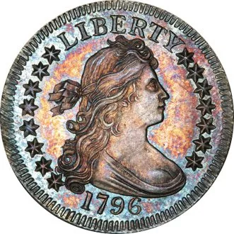 1796 Draped Bust Quarter Auténtico