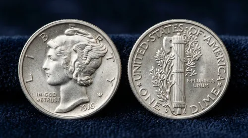 1916-D Mercury Dime Ceca Clave de Denver