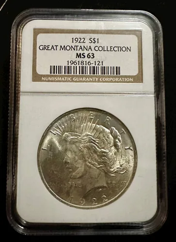 1922 Peace Dollar Alto Relieve Matte Proof