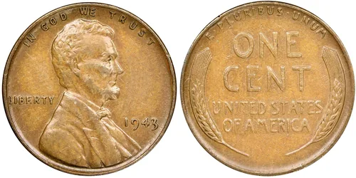 1943 Centavo de Bronce Auténtico