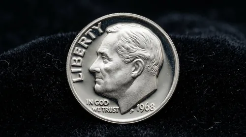 1968 No S Proof Dime Certificado