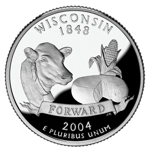 2004-D Wisconsin Quarter Extra Leaf