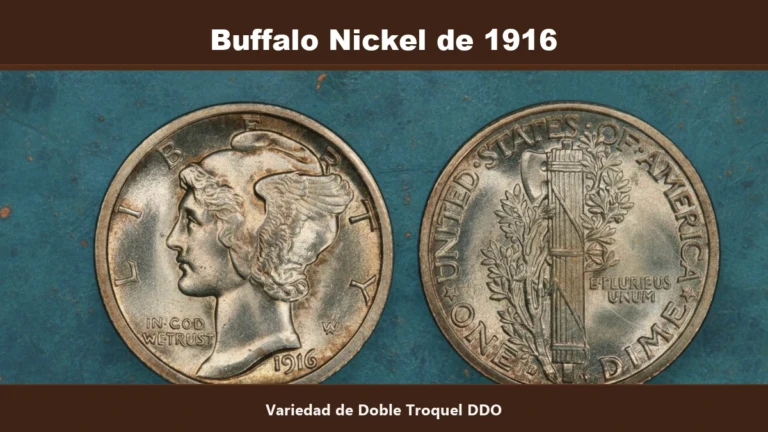 Buffalo Nickel de 1916 doble troquel DDO como identificarlo y valor