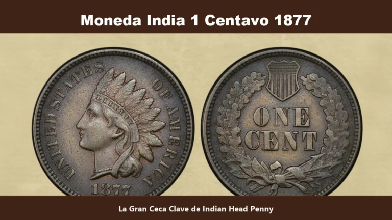 Moneda India 1 centavo 1877 autenticidad ceca clave y precios de subasta