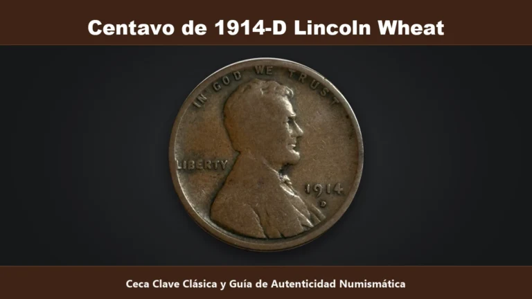 Centavo 1914-D Lincoln Wheat ceca clave Denver autenticidad de la ceca D