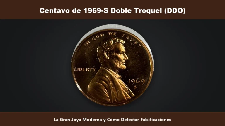Centavo 1969-S doble troquel DDO autentico valor hasta 126000 dolares