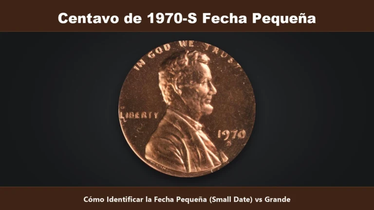 Centavo 1970-S fecha pequena small date identificacion nivel de la fecha con LIBERTY