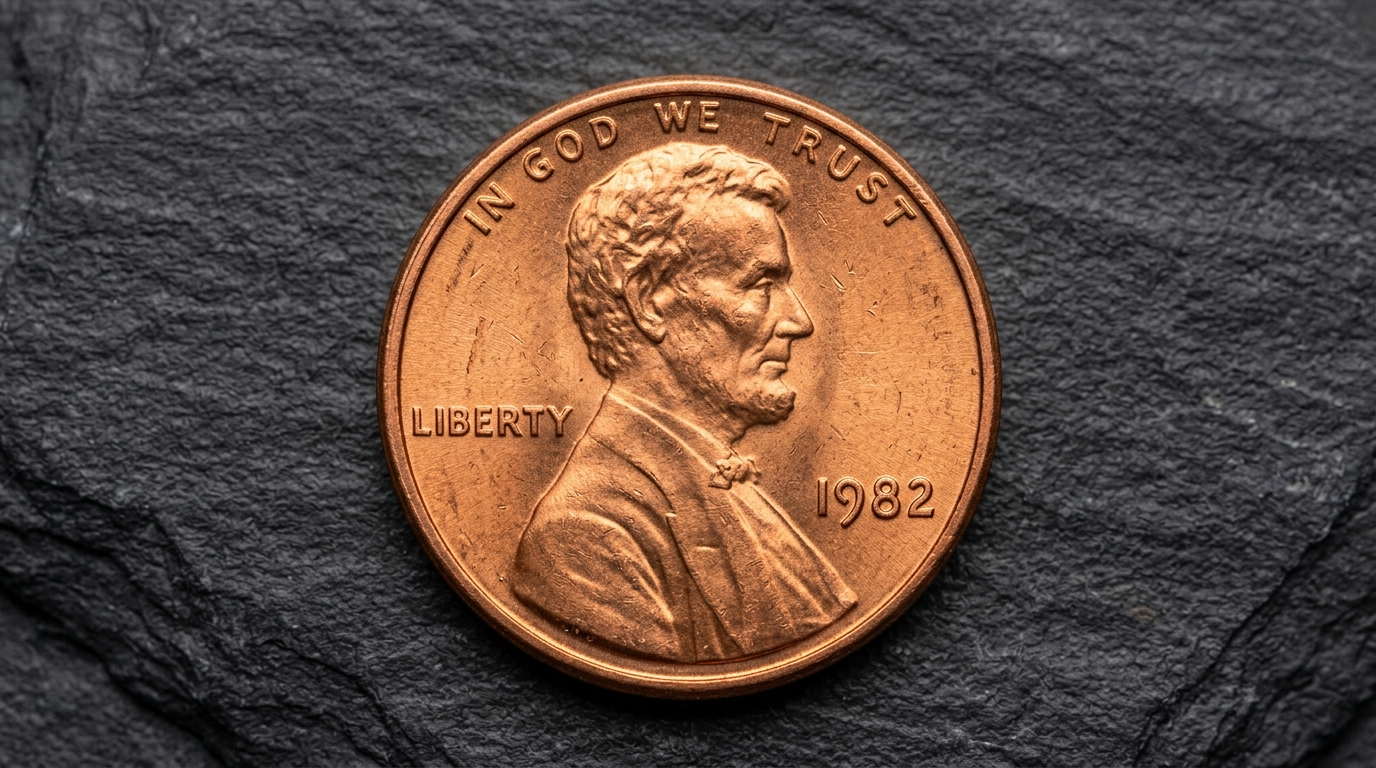 Centavo de Lincoln de 1982 Anverso y Fecha