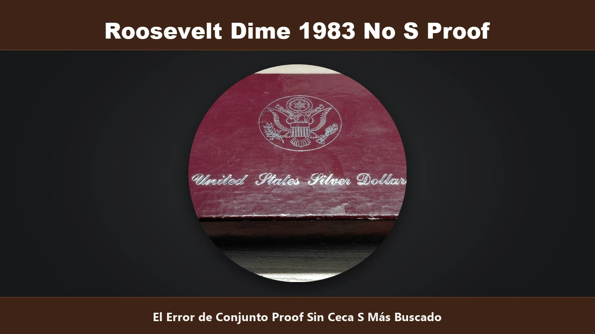 Roosevelt Dime 1983 No S Proof error de conjunto proof sin ceca S valor coleccion