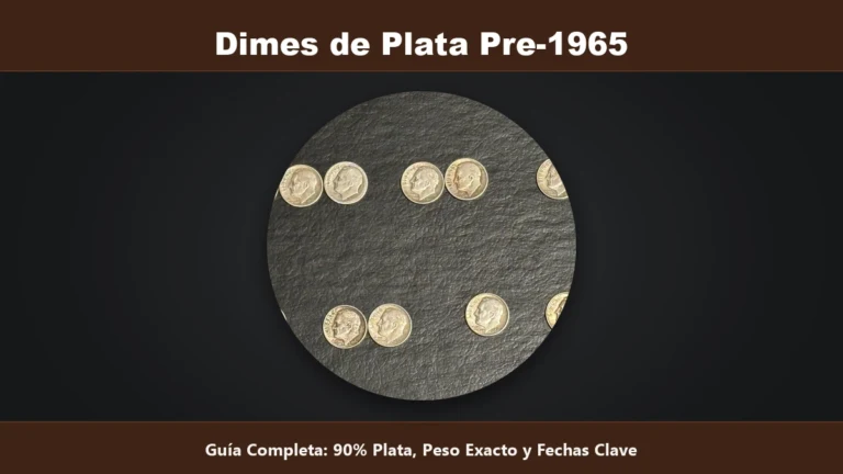 Dimes de plata pre-1965 noventa por ciento plata peso exacto y fechas clave