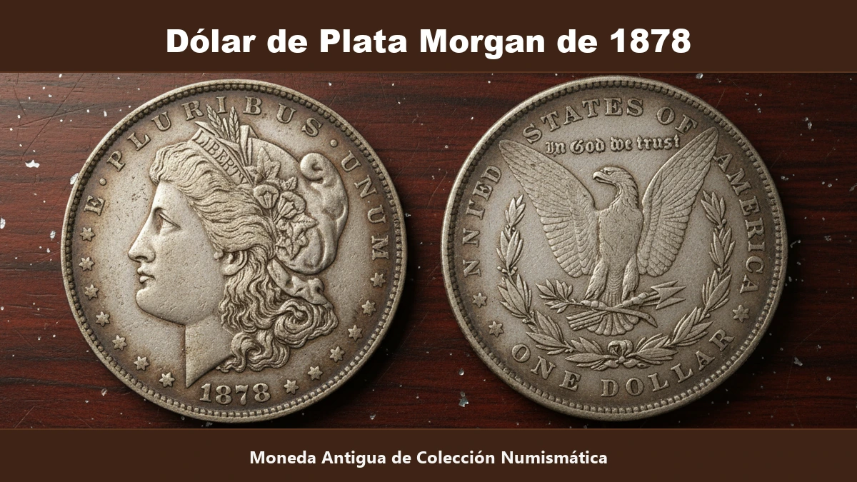 Dolar de plata Morgan de 1878 ceca Carson City variedades y valor de coleccion