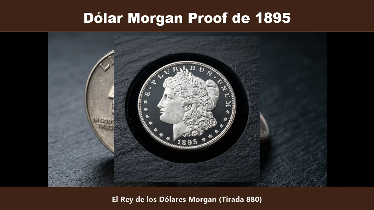 Dolar Morgan Proof de 1895 rey de los morgan acuñacion proof de filadelfia valor