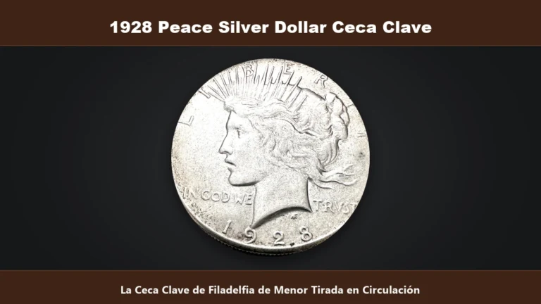 1928 Peace Silver Dollar ceca clave de menor tirada en circulacion valor y autenticidad