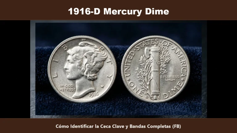 1916-D Mercury Dime ceca clave Denver bandas completas FB valor 364000 dolares