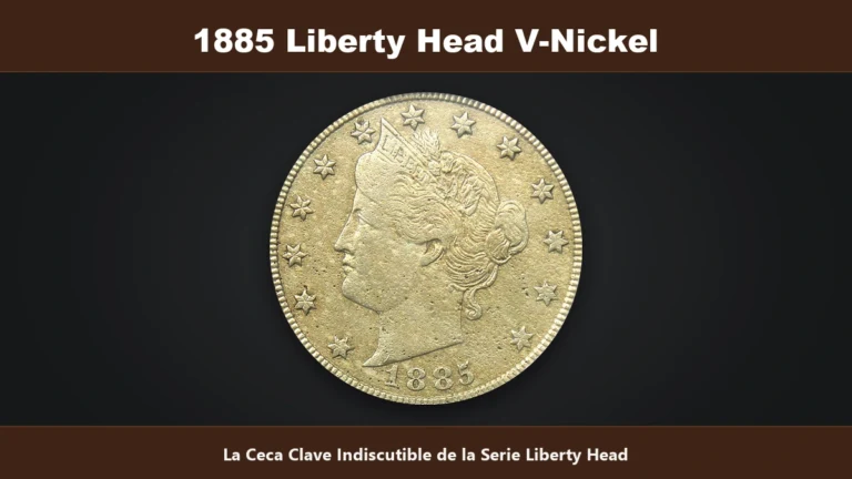 1885 Liberty Head V-Nickel ceca clave de la serie valor numismatico