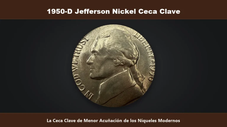 1950-D Jefferson Nickel ceca clave menor acunacion coleccion valor