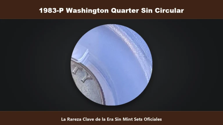 1983-P Washington Quarter rareza en grado sin circular por falta de mint sets oficiales