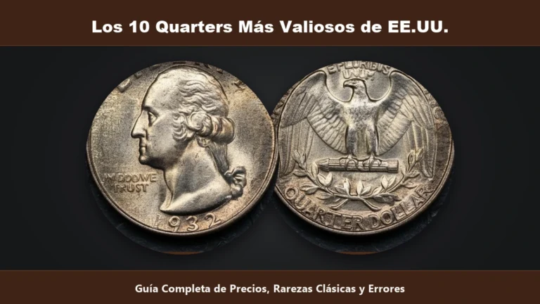 Los 10 quarters de 25 centavos mas valiosos de EE.UU. guia de precios rarezas clasicas y errores